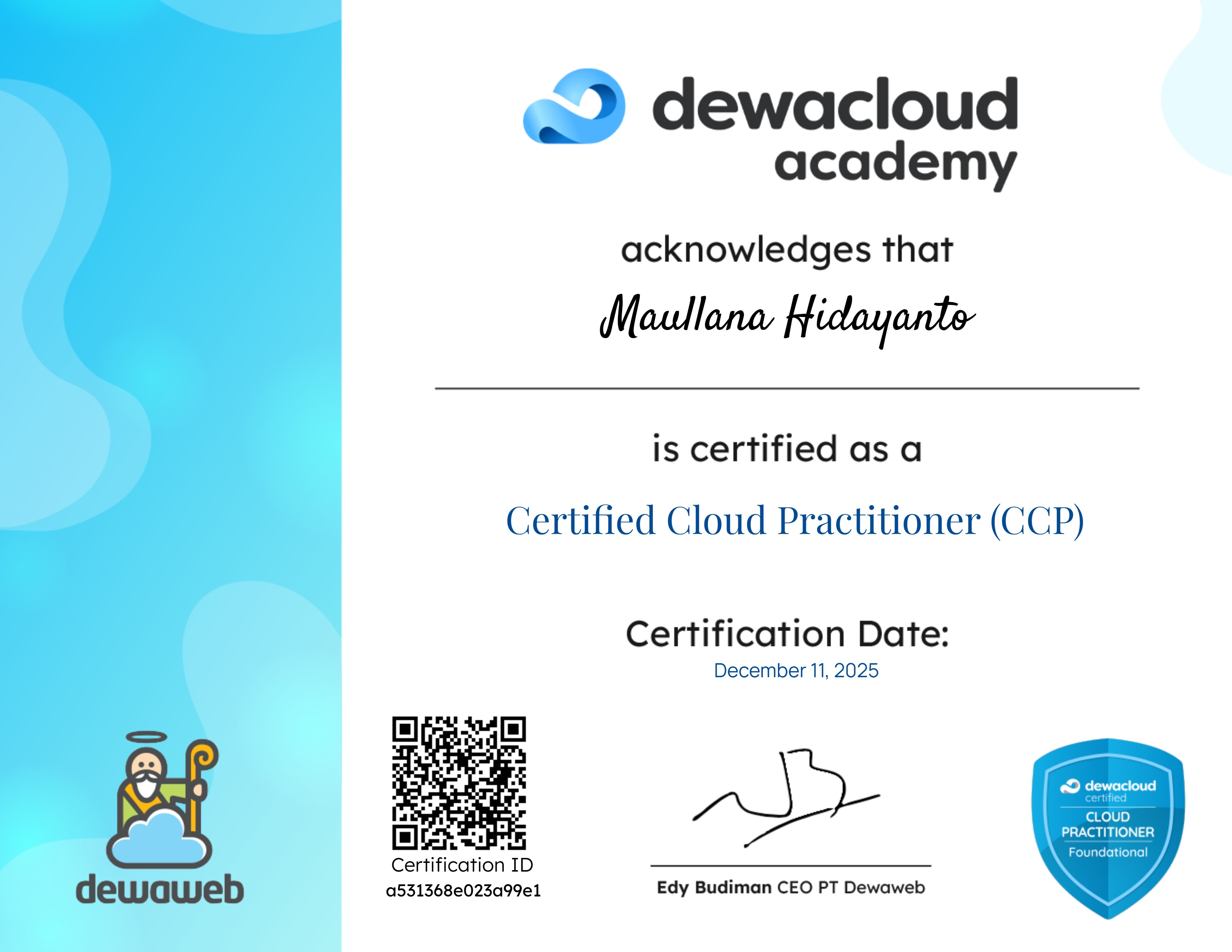 Certified Cloud Practitioner (CCP)