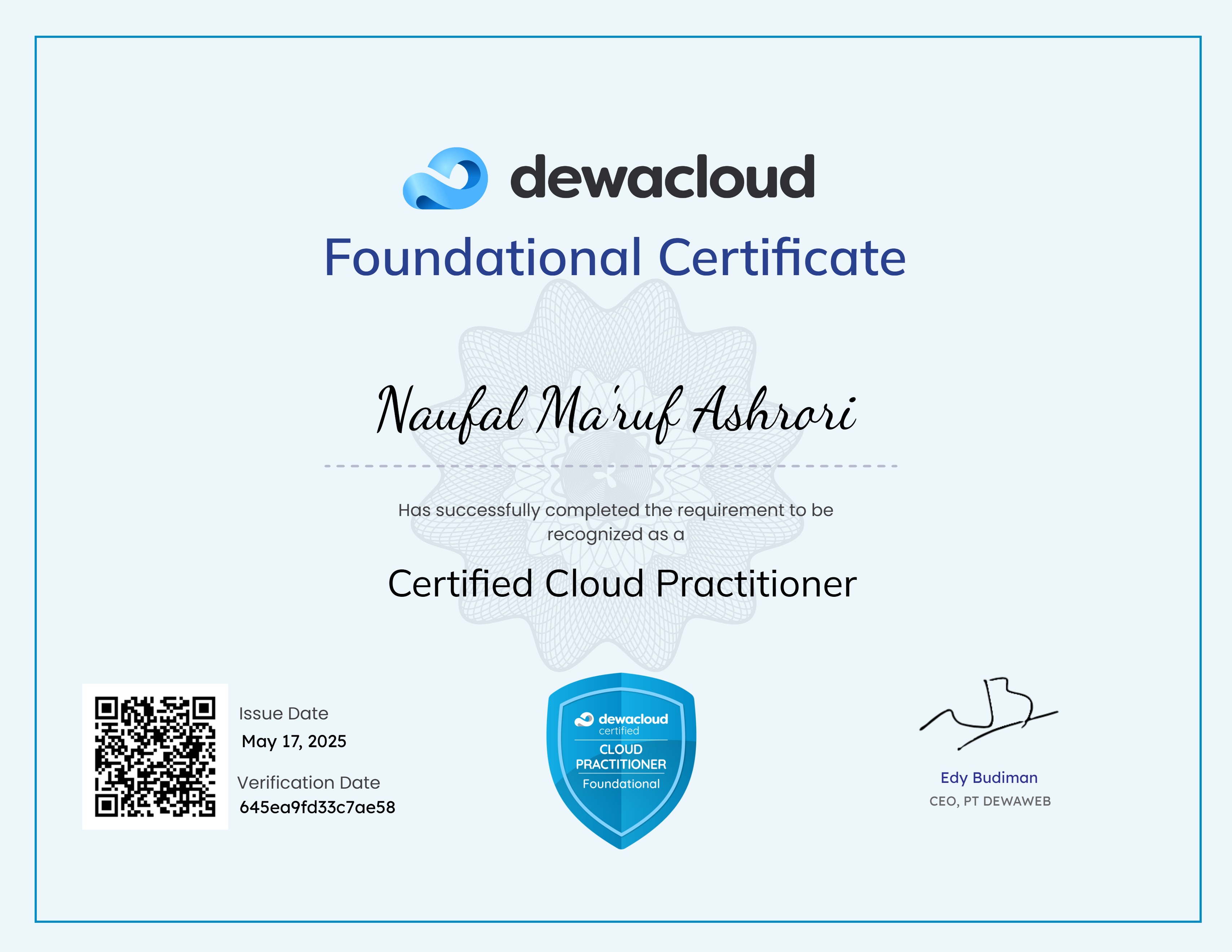 Certified Cloud Practitioner (CCP)